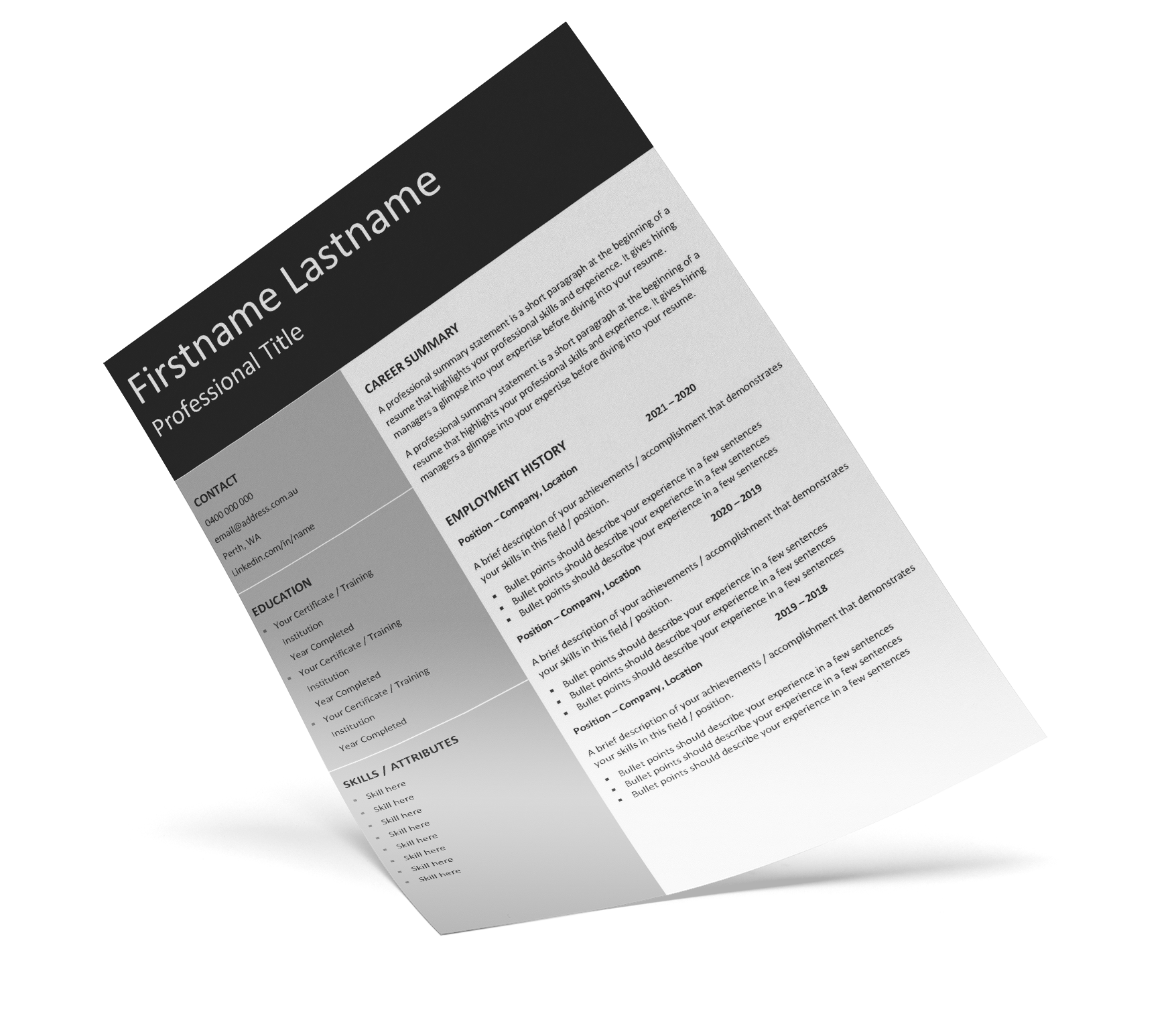 resume writing services prices
